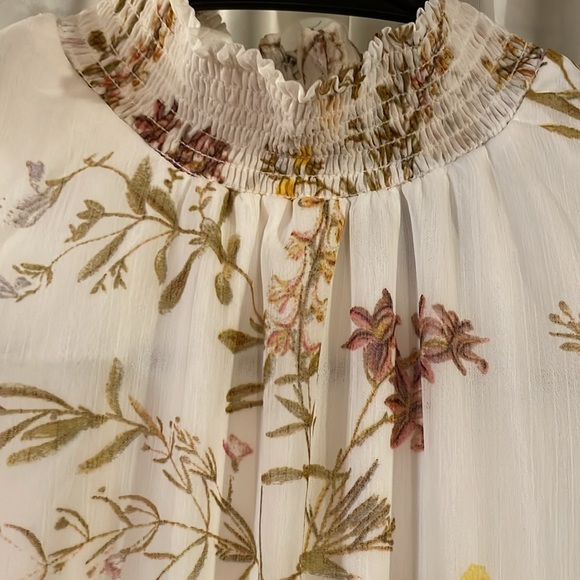 NWOT 1. State Sleeveless Halter Tiered Florals Mini Dress - Picture 5 of 9